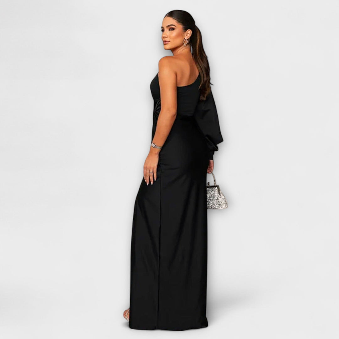 Elegant Women's Dress with Round Neckline - Timeless and Versatile