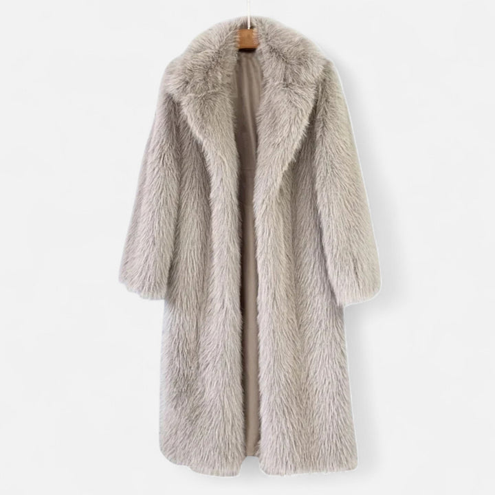 Elegant Long Women's Faux Fur Winter Coat