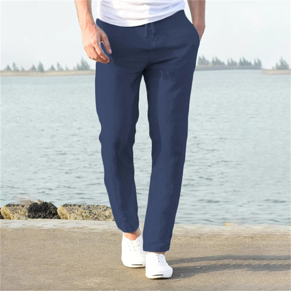 Lightweight Men's Linen Pants - Breathable and Comfortable for Summer