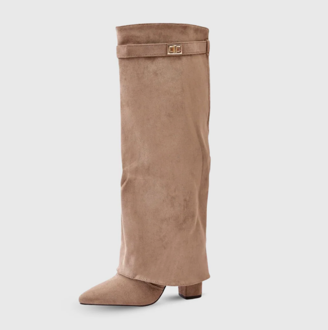 Women's Elegant Suede Block Heel Boots