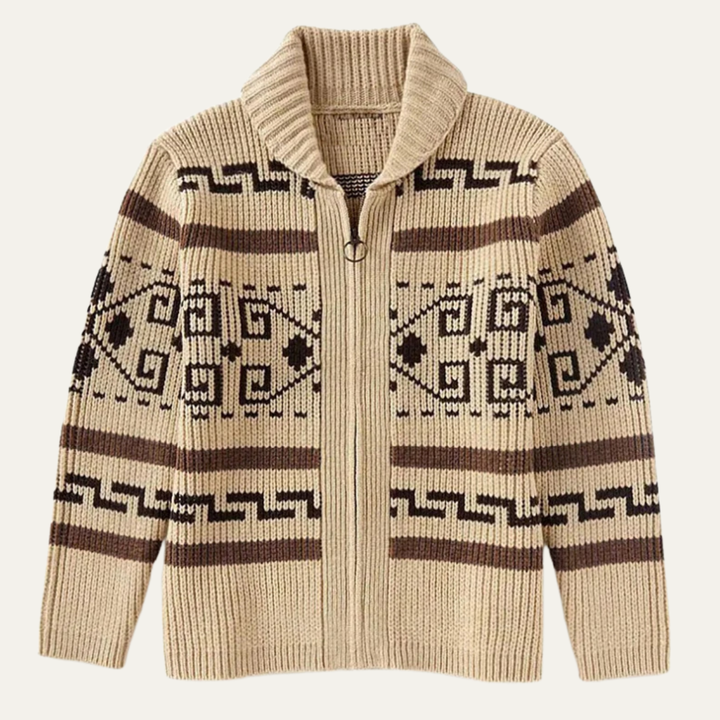 Classic Warm Men's Shawl Collar Knit Cardigan