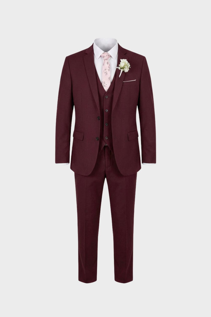 Elegant 3-Piece Men's Suit Set with Vest