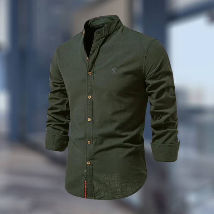Classic Long Sleeve Polo Shirt for Men with Modern Fit