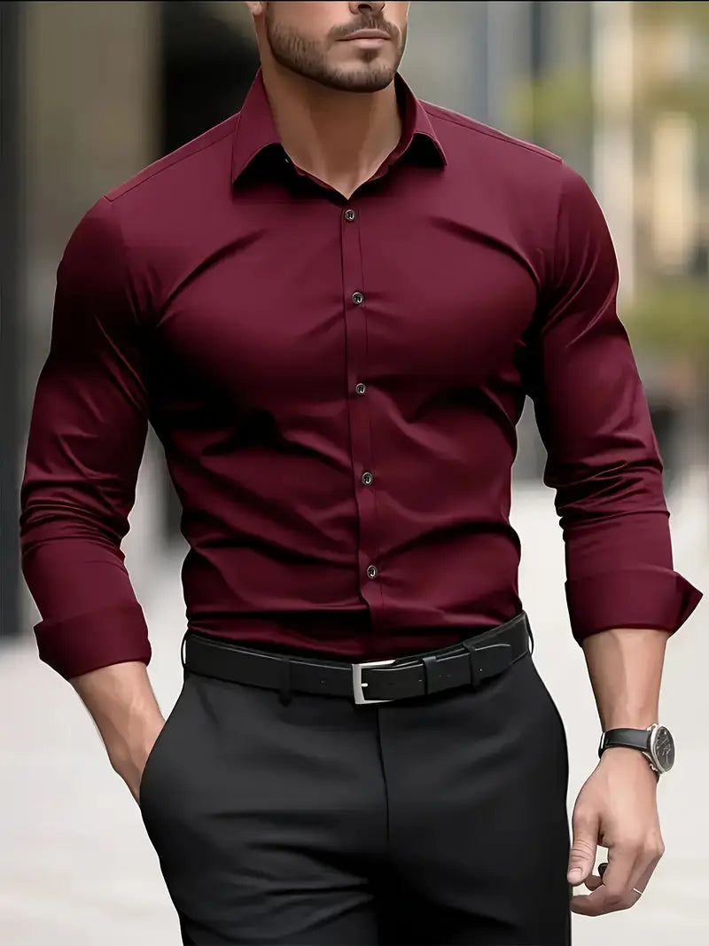 Men's Breathable Long Sleeve Shirt