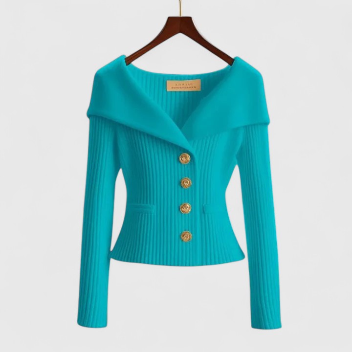 Women's Off-Shoulder Button Cardigan