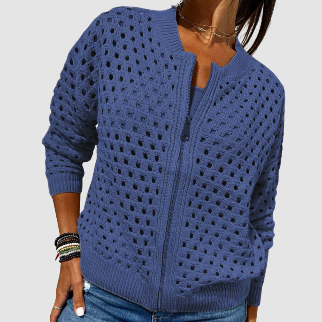 Elegant Lightweight Women's Knitted Cardigan