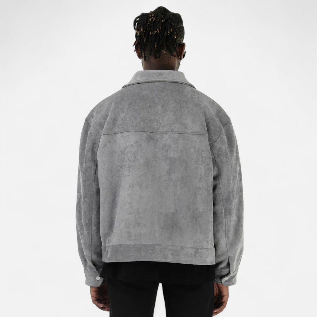 Elegant Suede Men's Jacket
