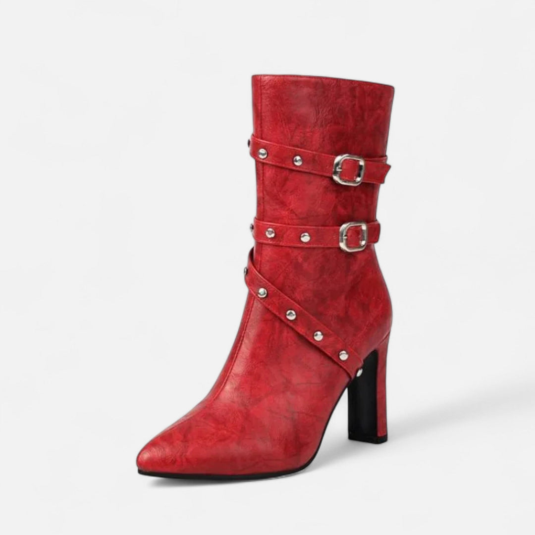 Elegant Luxurious Women's Pointed Toe Ankle Boots
