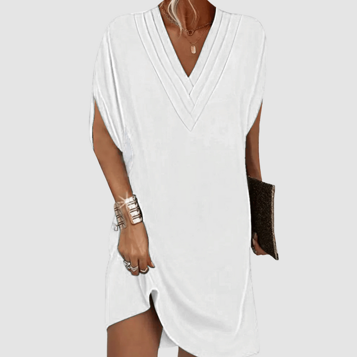 Elegant Lightweight Women's Half-Sleeve Dress
