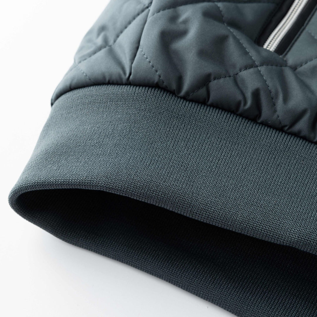 Quilted Warm Men's Winter Jacket with Fleece Lining
