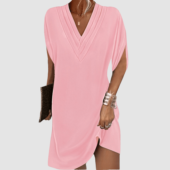 Elegant Lightweight Women's Half-Sleeve Dress