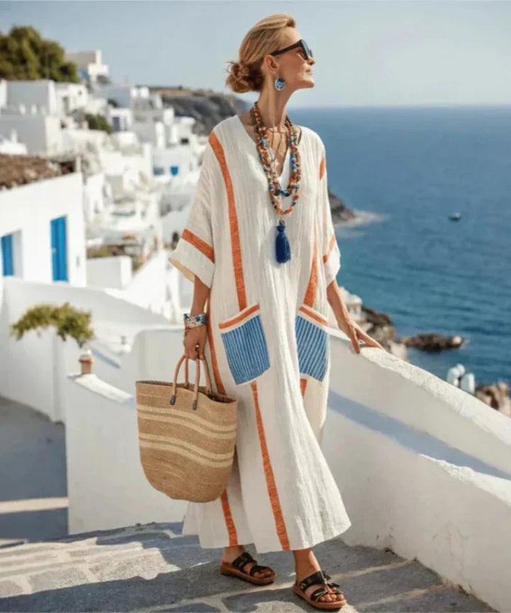 Elegant Loose Fit Women's Summer Maxi Dress