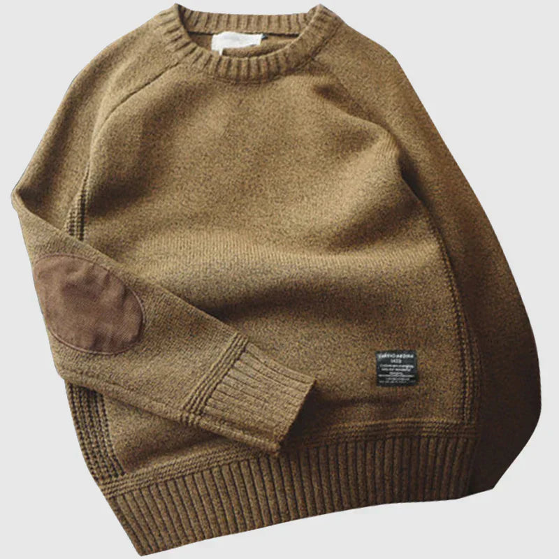 Classic Men's Alpine Sweater - Warm Knit Pullover for Winter