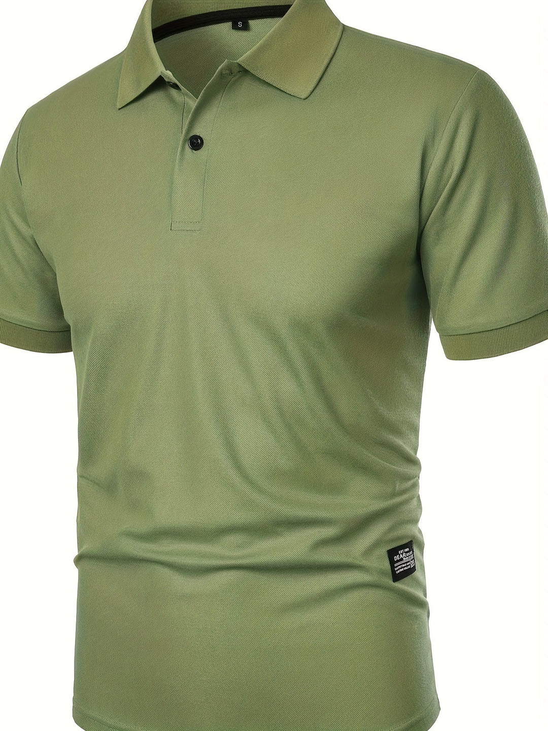 Classic Men's Short Sleeve Polo Shirt with Collar - Timeless and Versatile