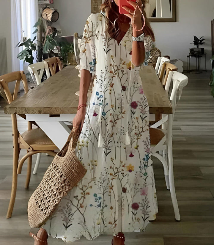 Elegant Boho Vintage Women Summer Dress