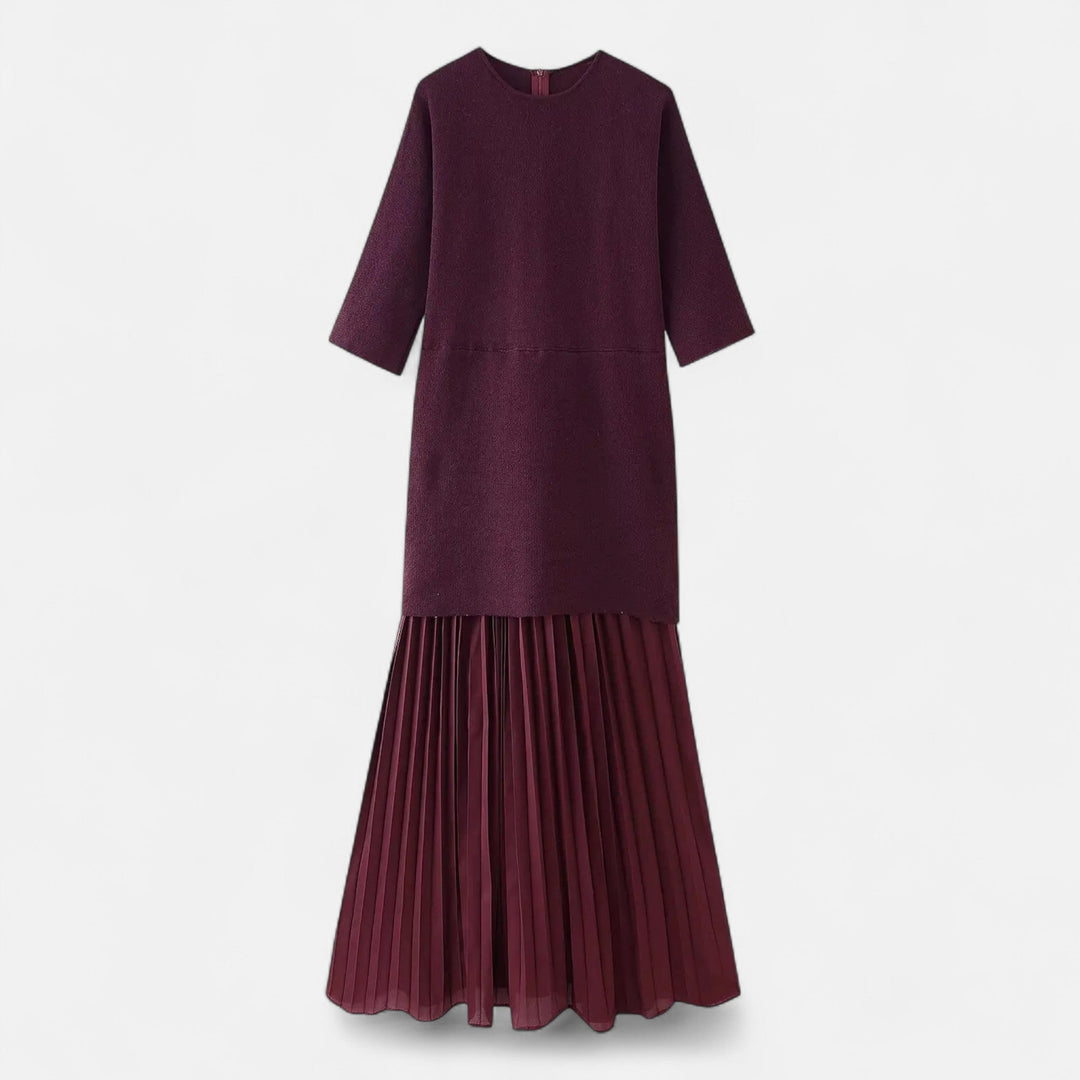 Elegant Pleated Women's Dress