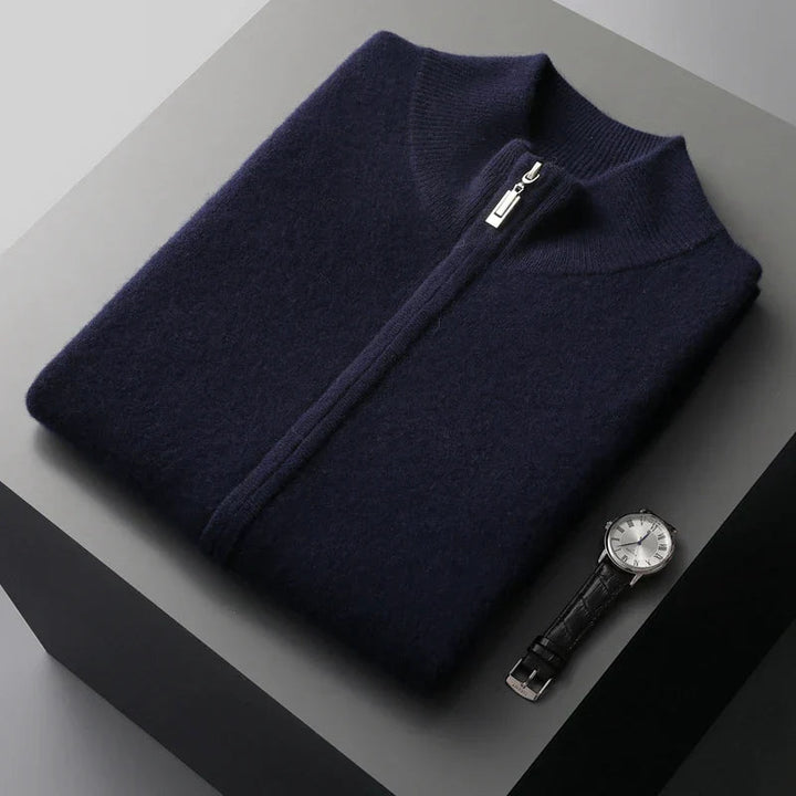 Men's Cashmere Zip-Up Vest