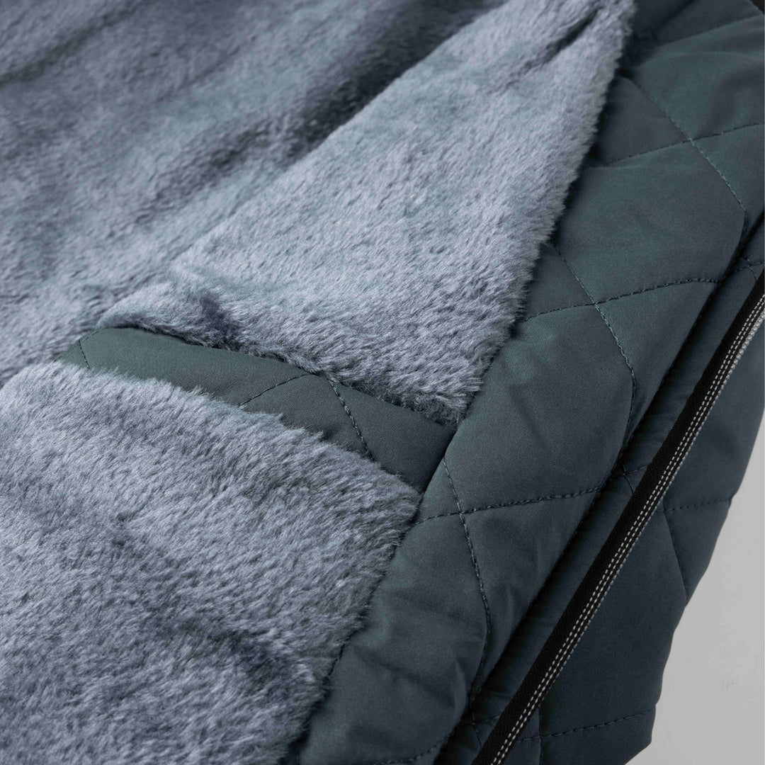 Quilted Warm Men's Winter Jacket with Fleece Lining