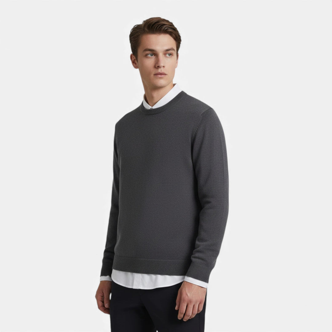 Classic Warm Men's Crew Neck Sweater
