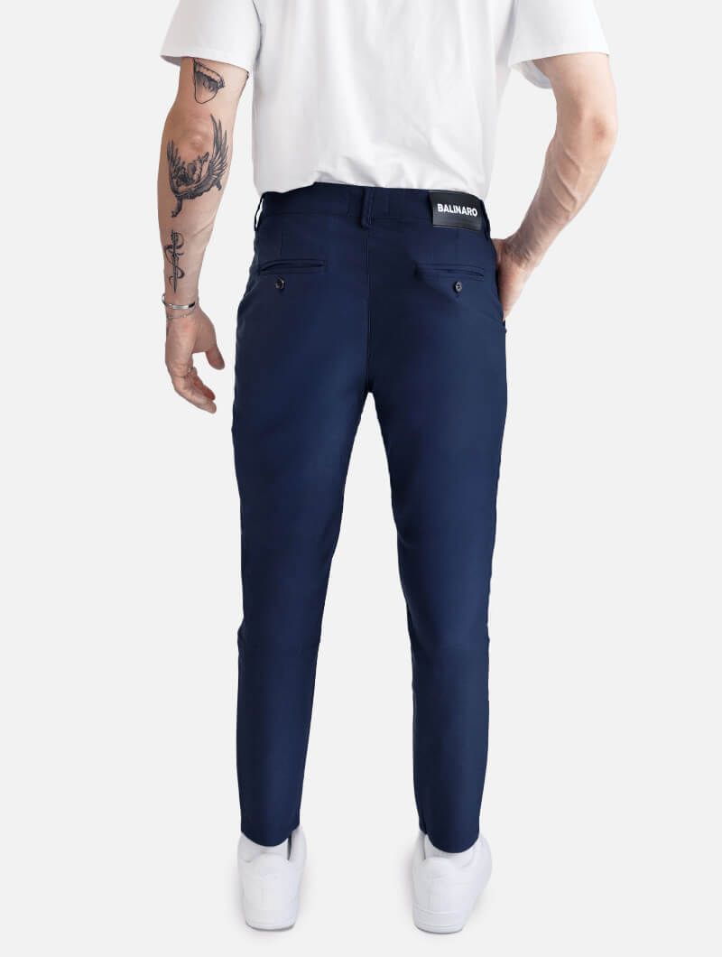 Elastic Slim-Fit Men's Pants