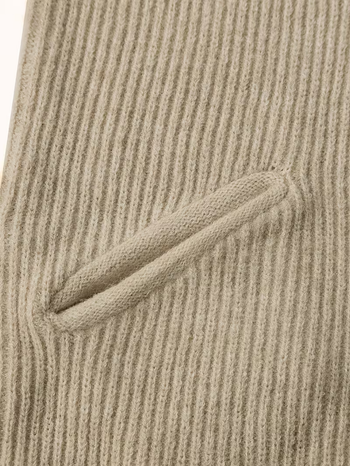 Women's Soft Knit Sweater Dress with Buttons