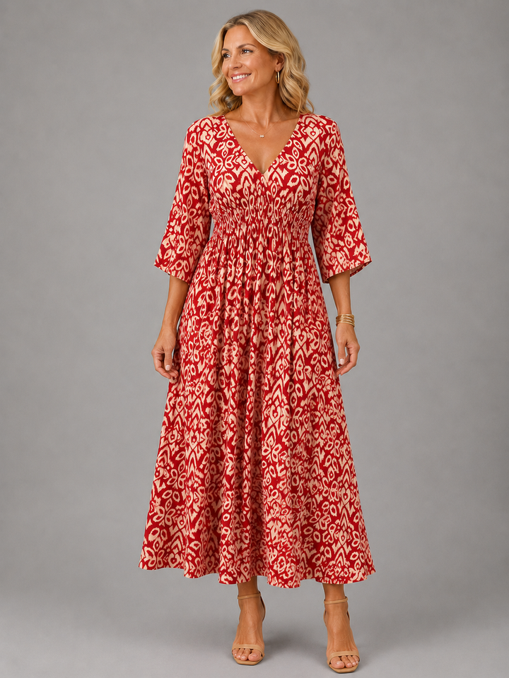 Bohemian Flow Women's Midi Dress