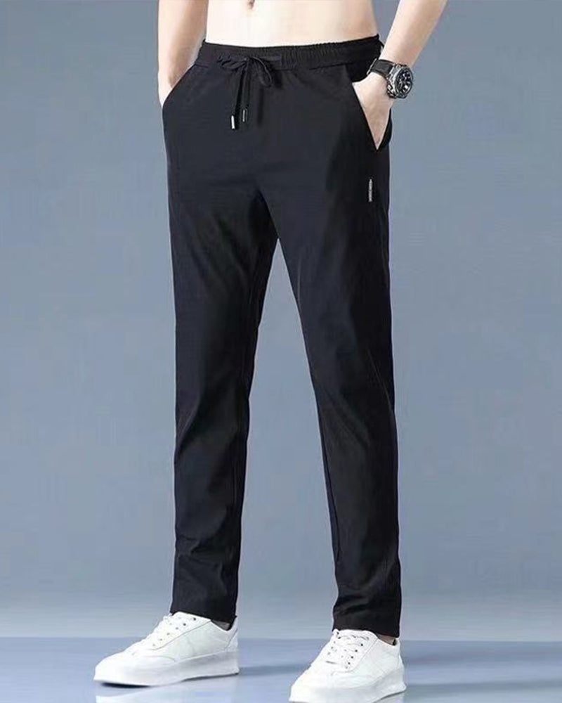 Men's Casual Pants - Quick-Dry Stretch Fabric for Sports and Everyday Wear