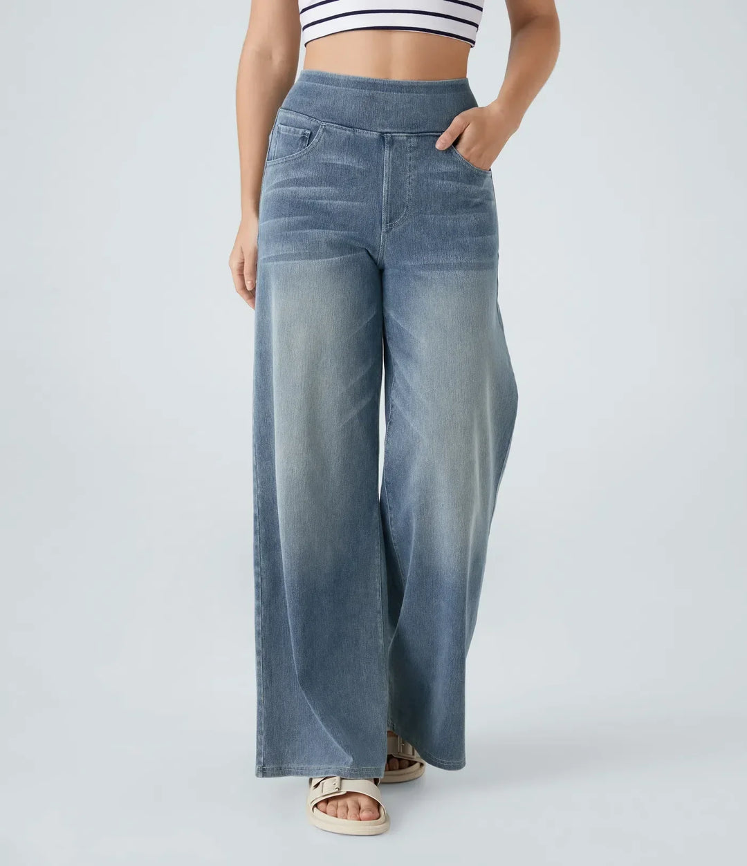 Women's High-Waist Elastic Stretch Jeans