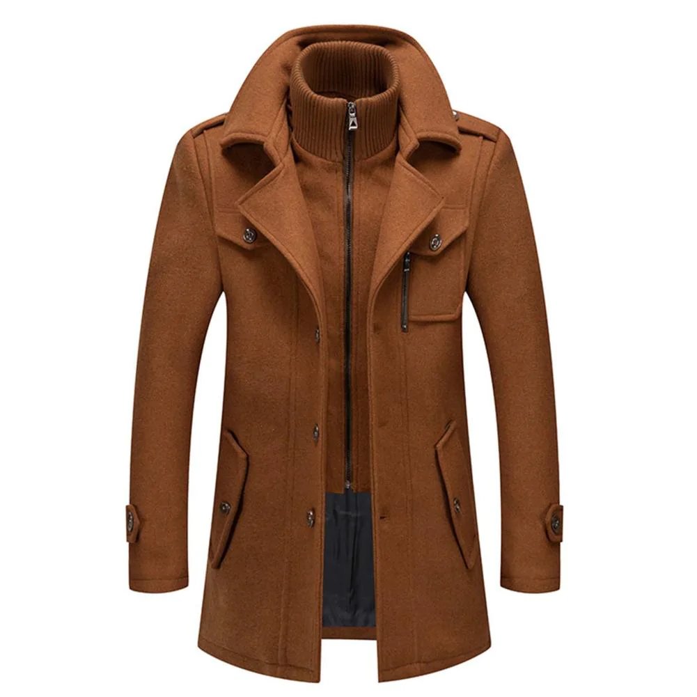 Men's Two-Piece Lined Winter Coat