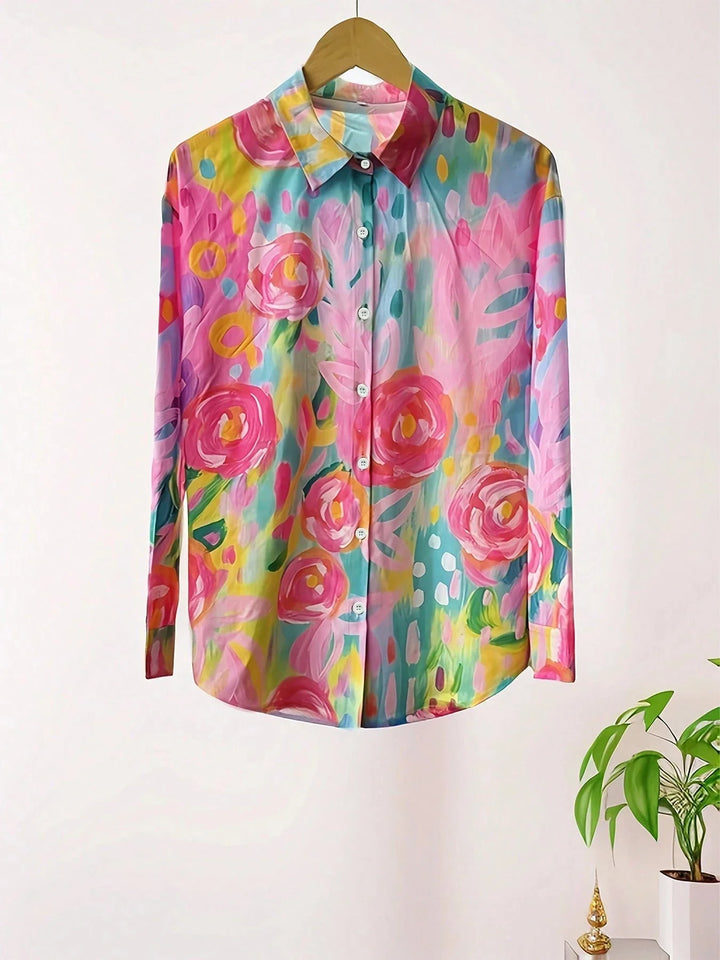 Colorful Women's Blouse with Playful Print