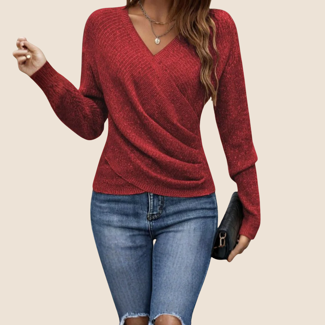 Luxurious V-Neck Wrap Top for Women