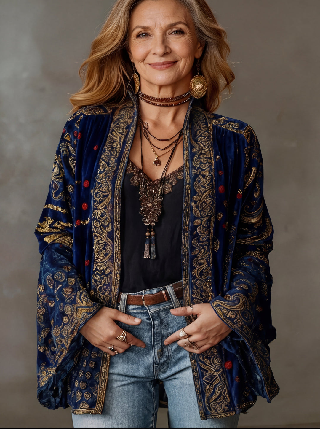 Stylish Bohemian Women's Kimono Jacket