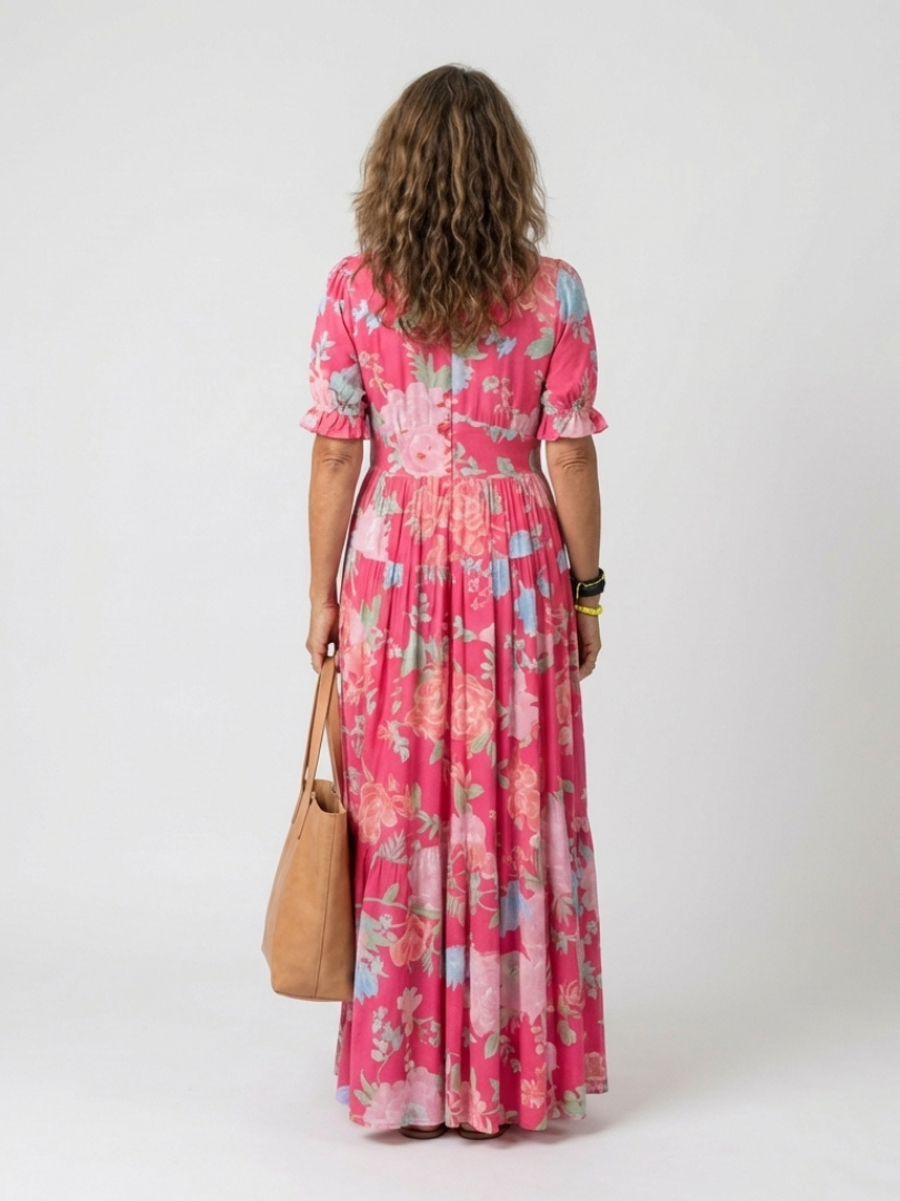 Lightweight Feminine Women's Floral Midi Dress