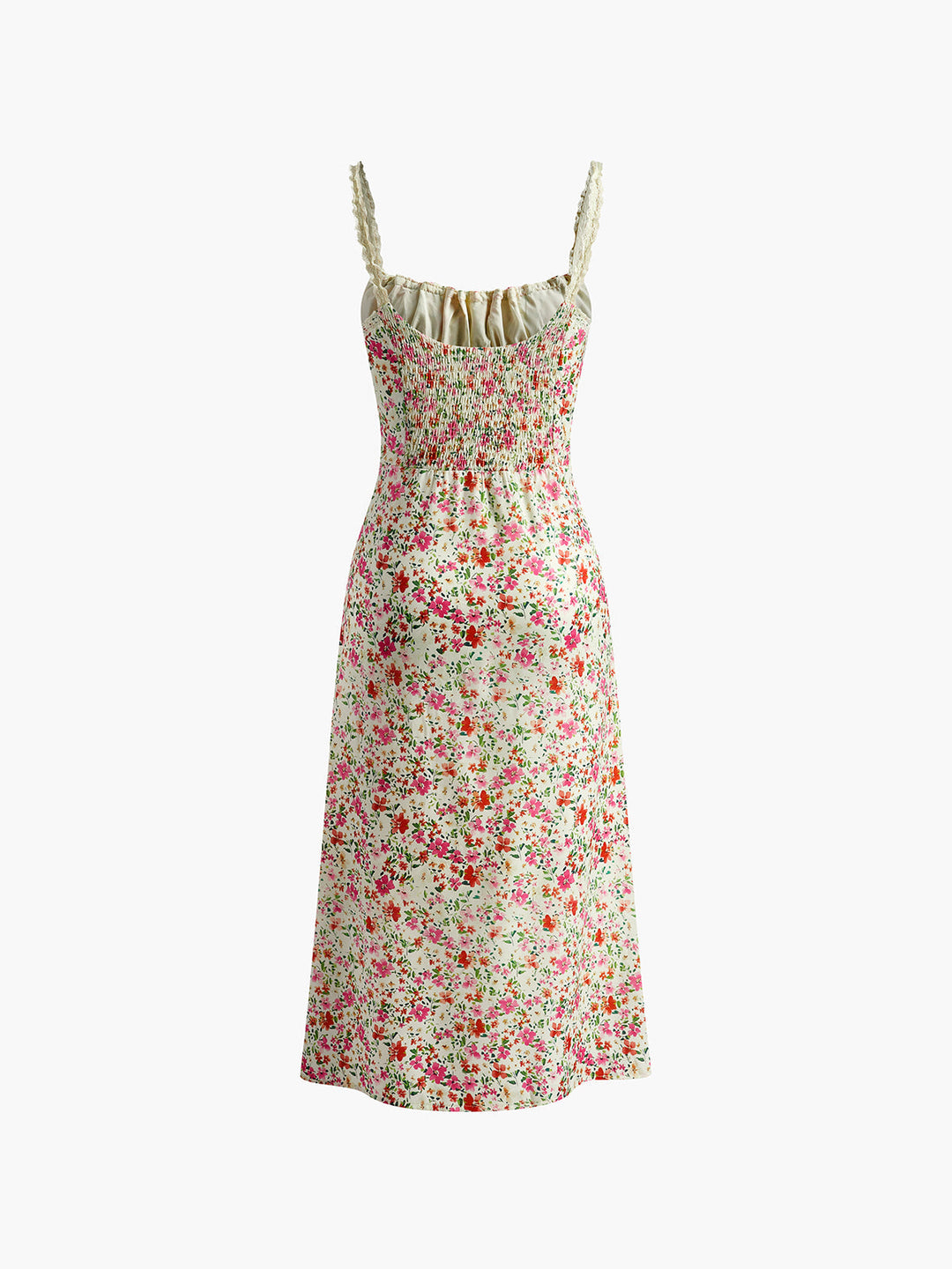 Elegant Floral Print Women's Midi Dress
