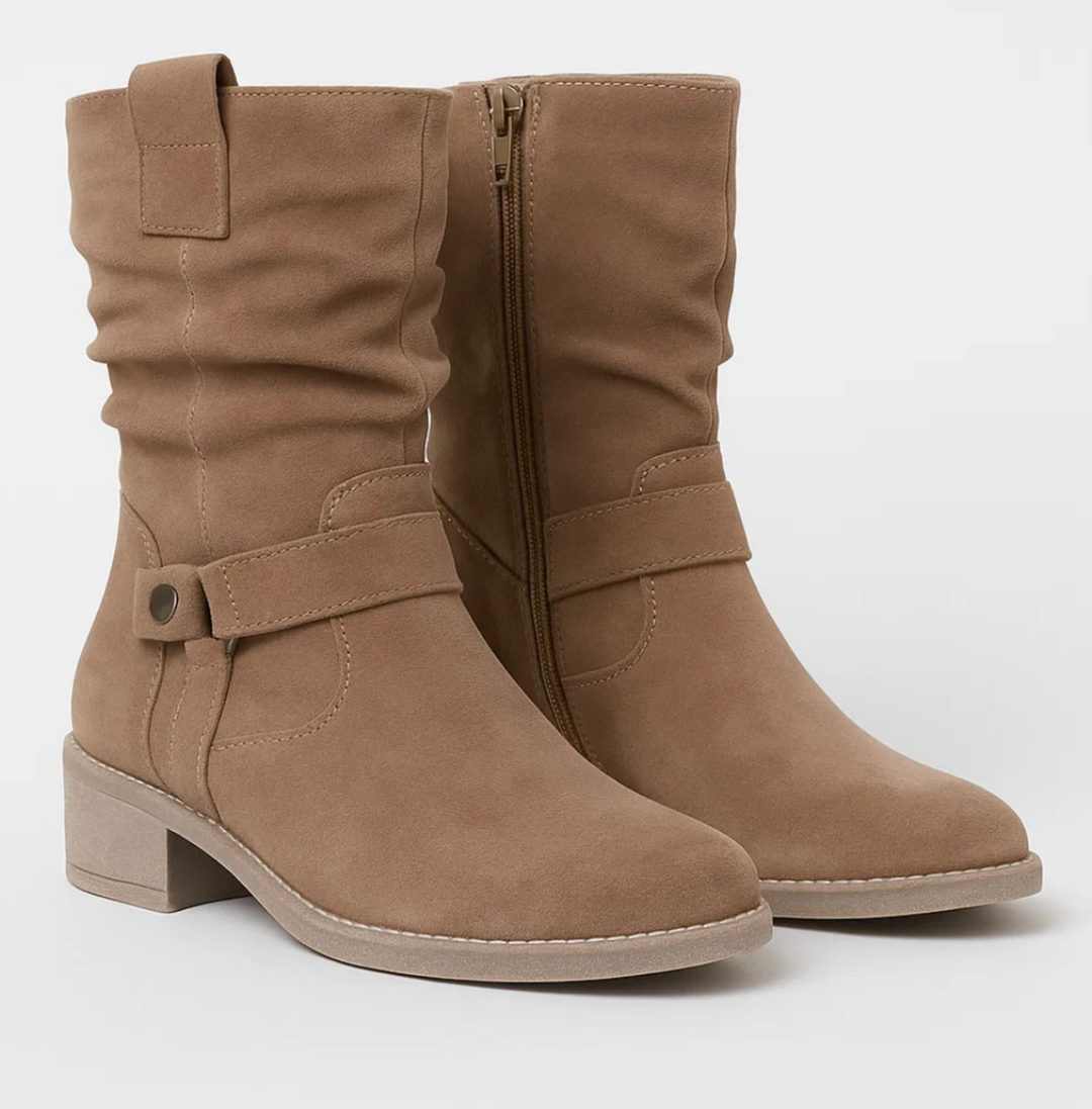 Elegant Suede Ankle Boots for Women