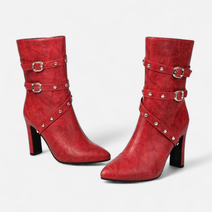 Elegant Luxurious Women's Pointed Toe Ankle Boots