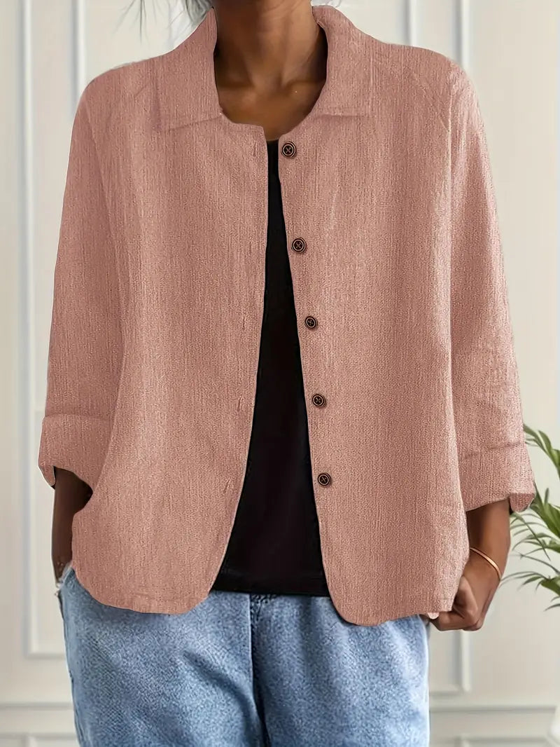 Lightweight Cotton Women's Top for Transitional Weather