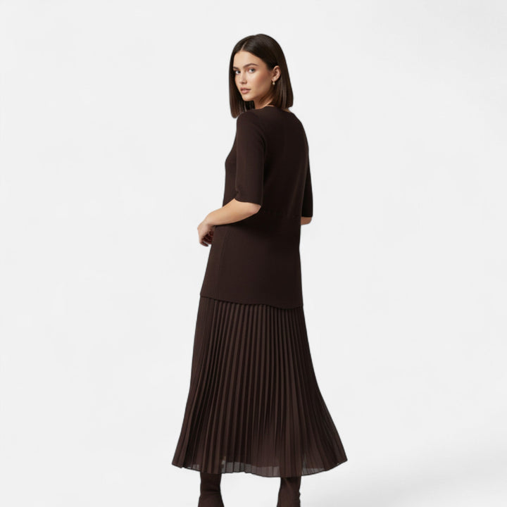 Elegant Pleated Women's Dress