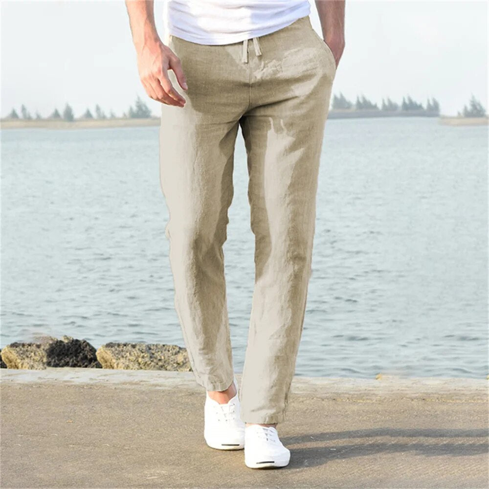 Lightweight Men's Linen Pants - Breathable and Comfortable for Summer