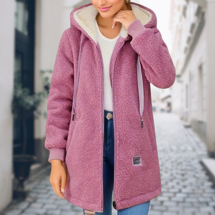 Warm Lined Women's Winter Jacket with Fleece Inner Lining