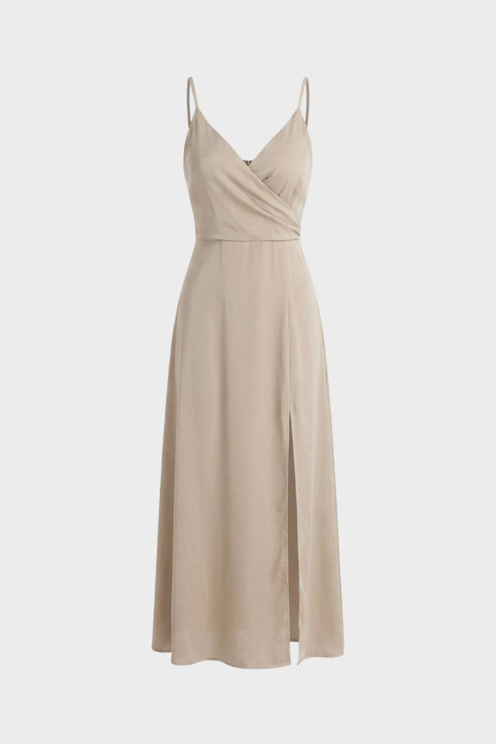 Damen Maxikleid Schwarz – Komplettansicht im Studio für Hochzeitsgast-Outfit