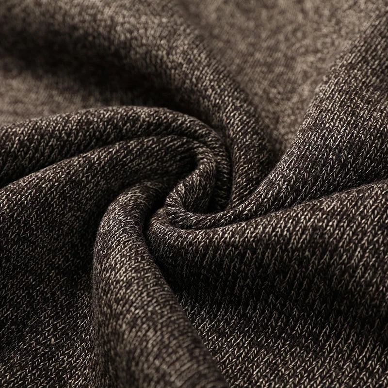 Men's Quarter-Zip Pullover with Contrast Details - High Collar and Modern Fit