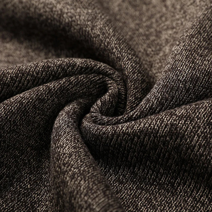 Men's Quarter-Zip Pullover with Contrast Details - High Collar and Modern Fit
