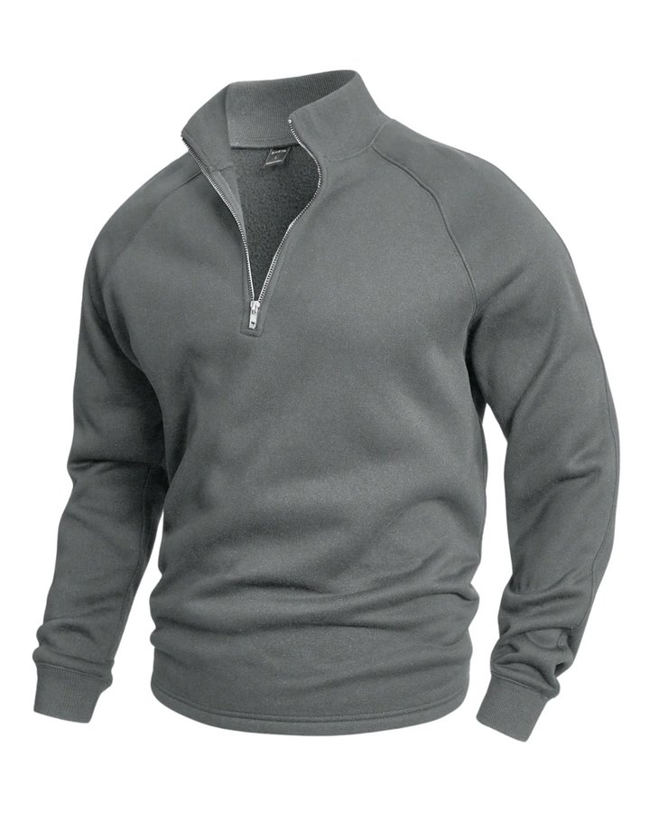 Premium Men's Half-Zip Pullover with Modern Fit
