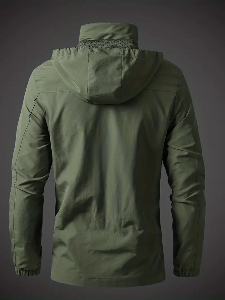 Waterproof and Windproof Men's Outdoor Jacket - Breathable for Hiking and Trekking