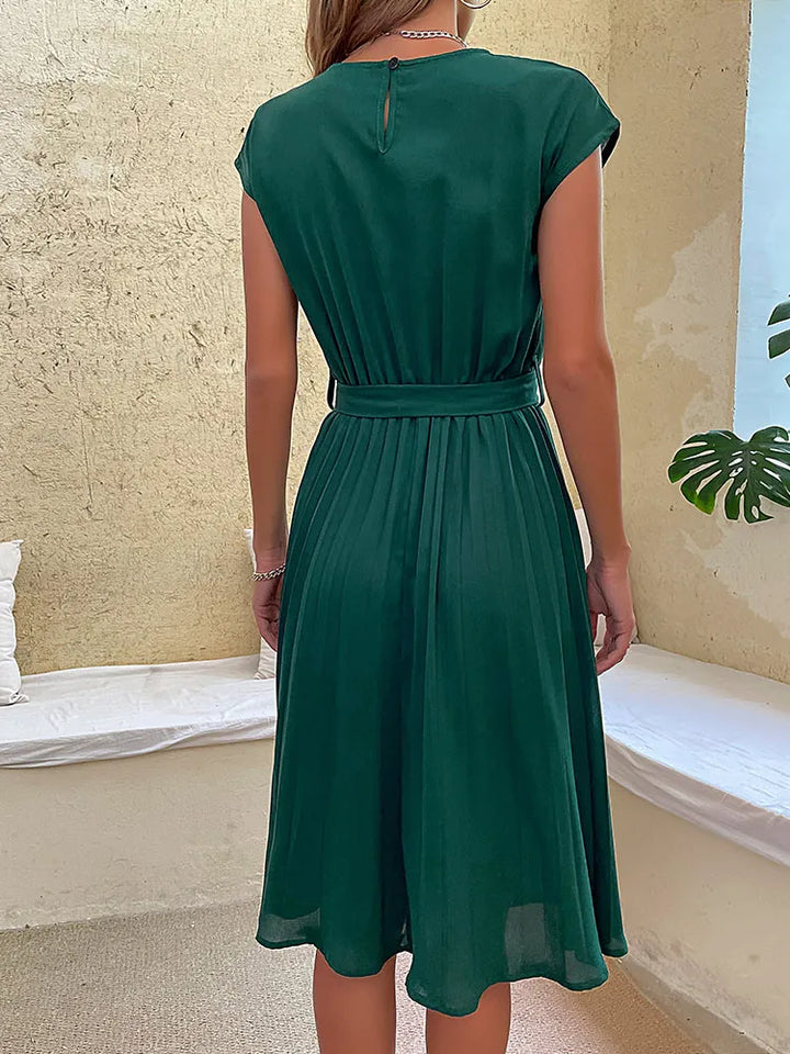 Lightweight Pleated Women's Summer Mini Dress