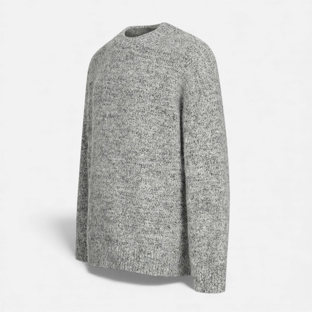 Classic Wool-Effect Men's Crew Neck Sweater