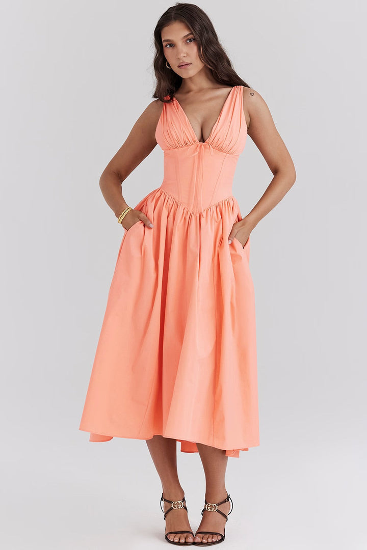 Elegant Flattering Women's Summer Dress