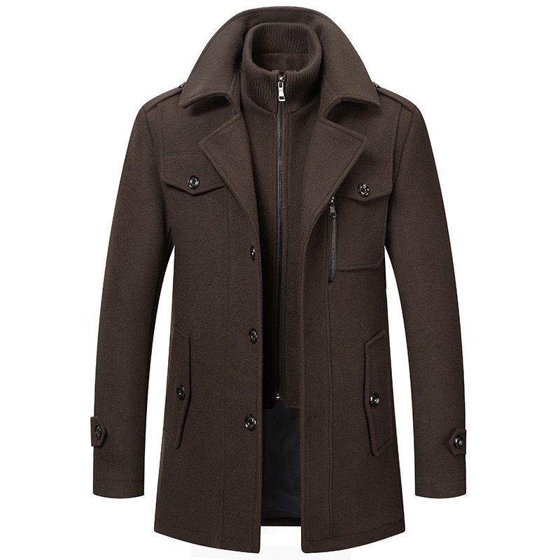 Men's Two-Piece Lined Winter Coat