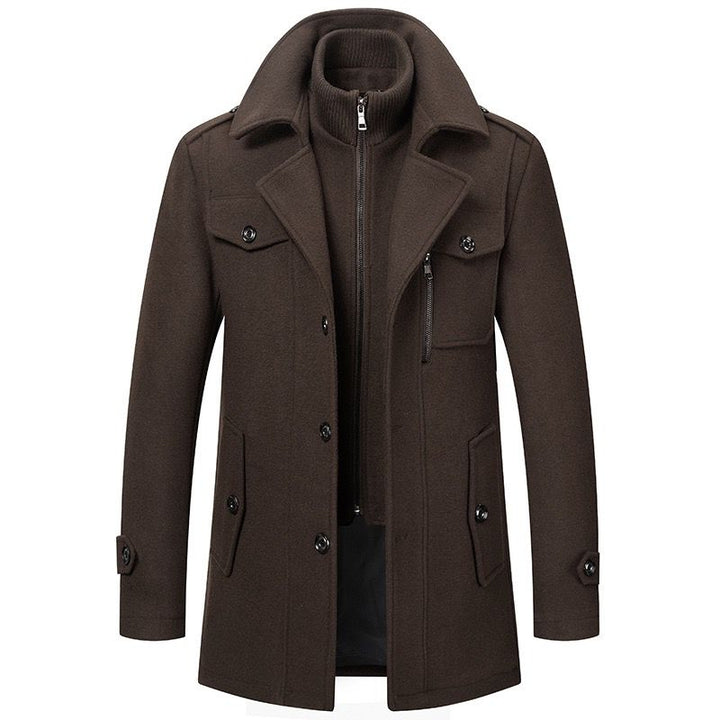 Men's Two-Piece Lined Winter Coat